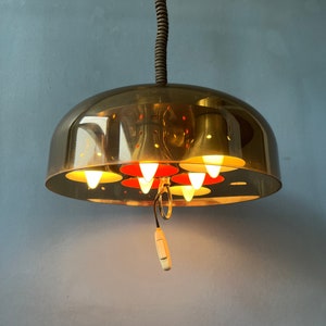 Herda Space Age Pendant Light / 70s Vintage Lighting / Mid Century Lamp