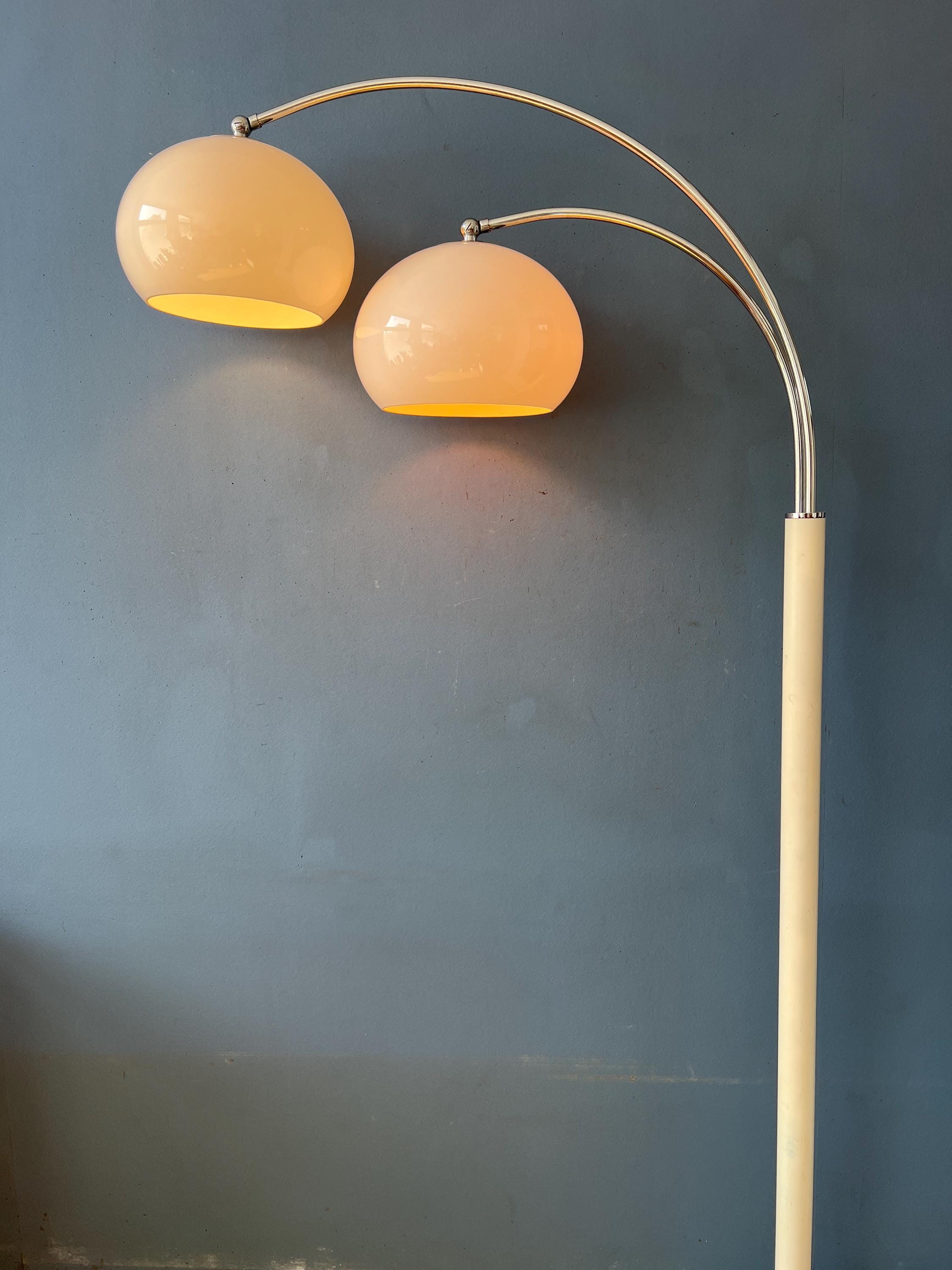 White Dijkstra Double Arc Space Age Mushroom Floor Lamp - Etsy Israel