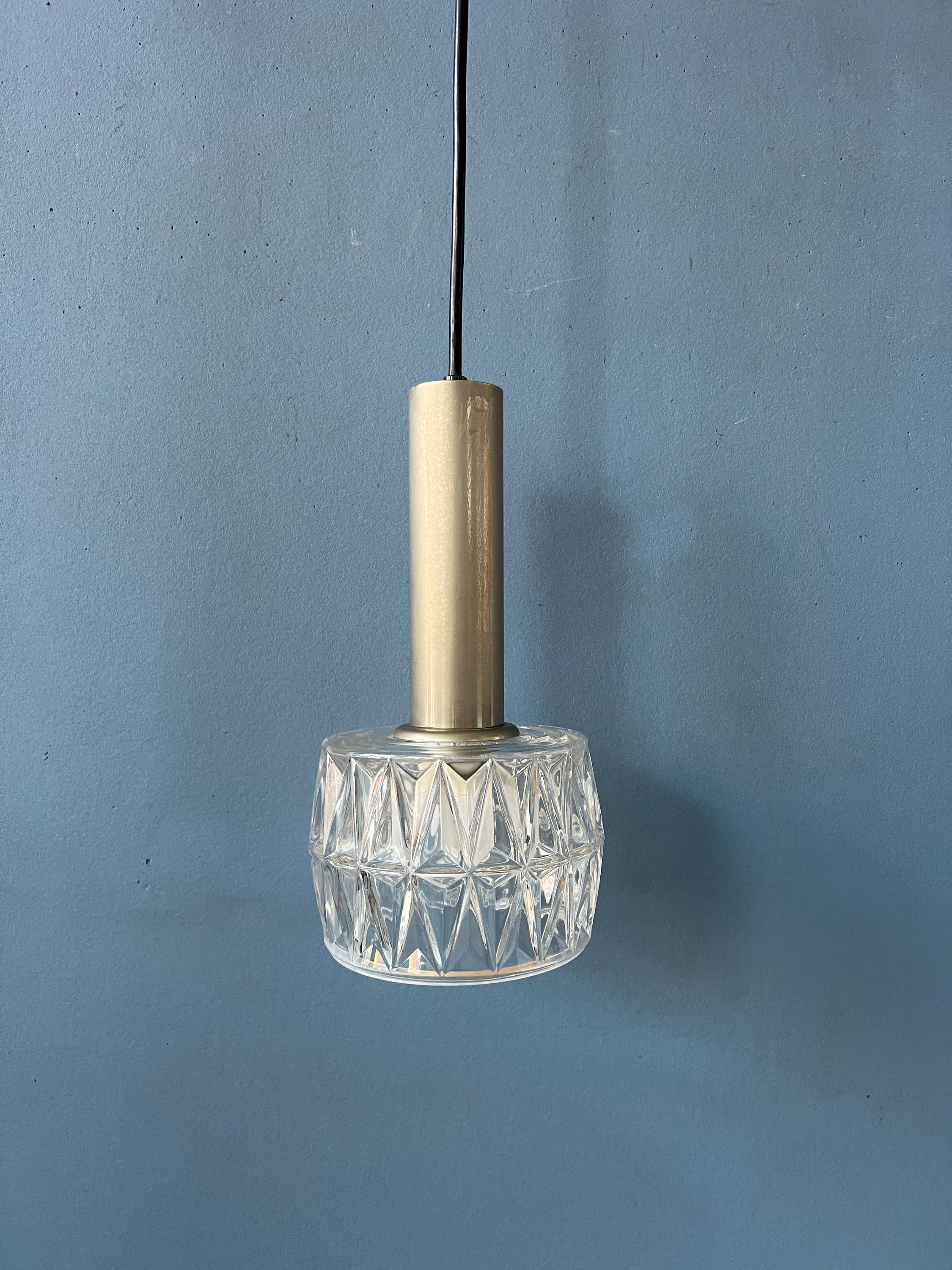 ミッドセンチュリーモダンスカンジナビア クリスタルペンダントランプ