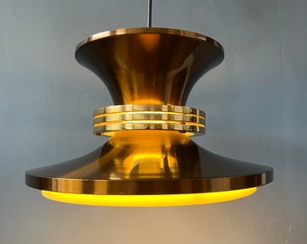 Vintage Danish Copper-coloured Pendant Lamp