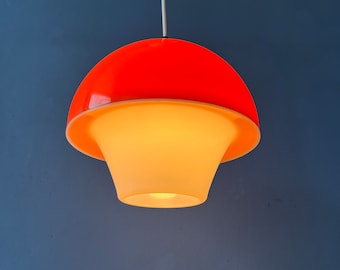 ミッドセンチュリーオレンジ「バグアイ」ペンダントランプ：宇宙時代の