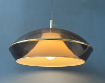 Vintage Space Age UFO Acrylic Glass Pendant Light