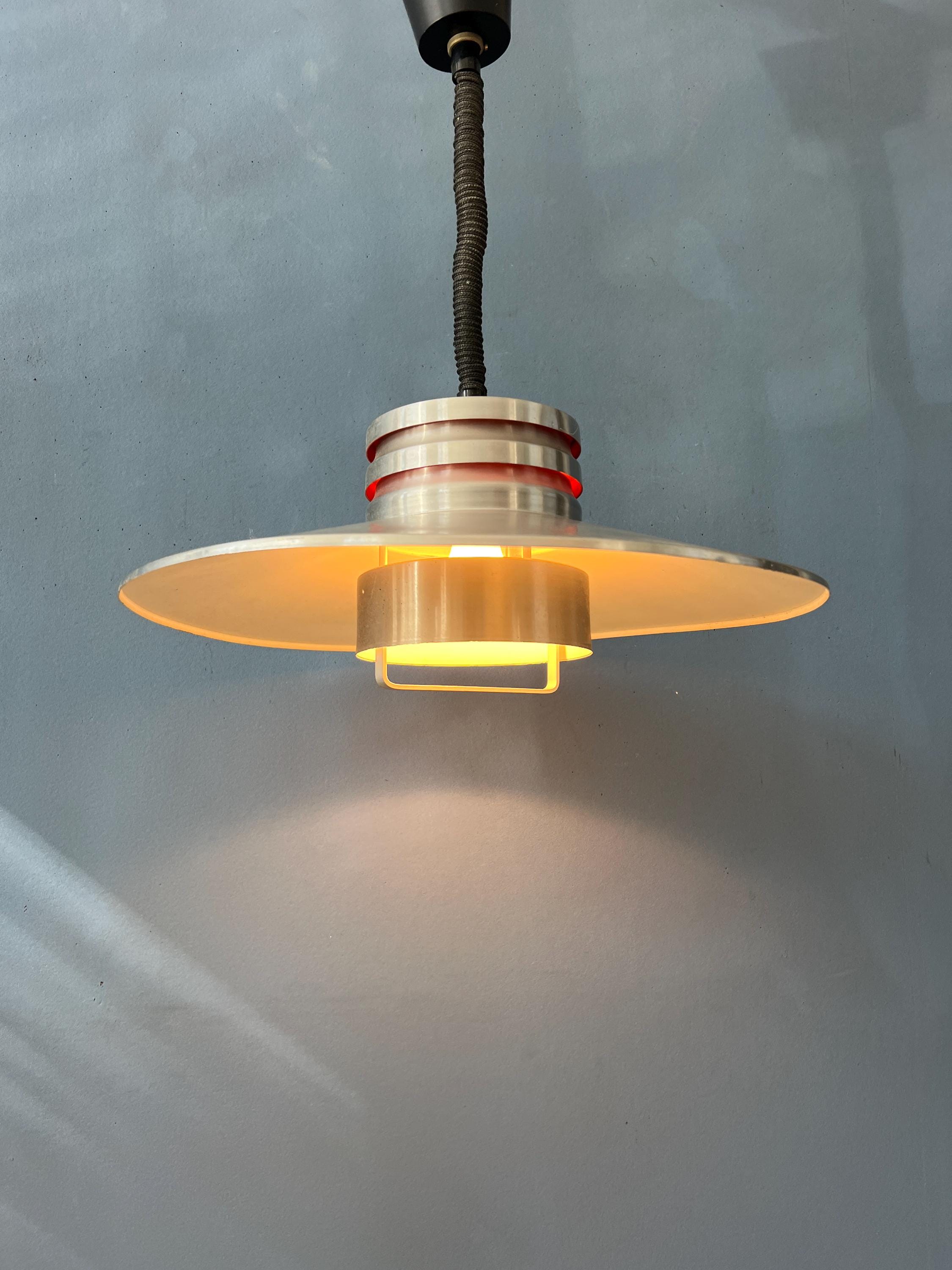 ヴィンテージアルミニウム製スペースエイジペンダントランプ - Etsy 日本