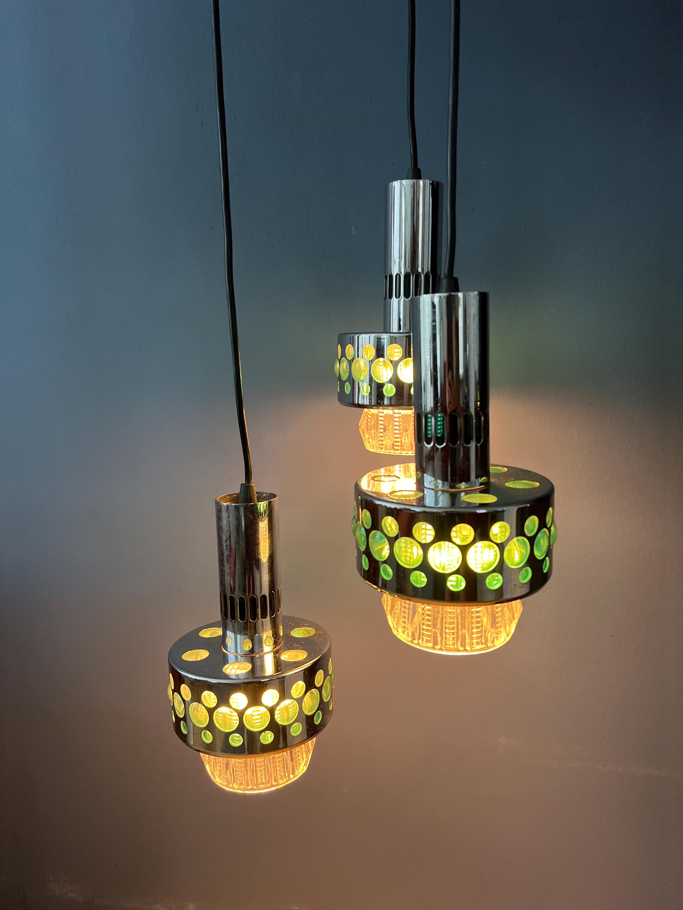 Space age vintage pendant light - Etsy 日本