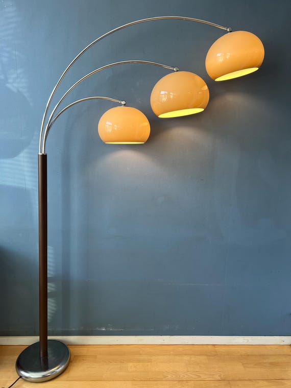 Vintage Dijkstra Space Age Mushroom Triple Arc Floor Lamp - Etsy