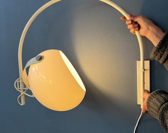 Vintage Dijkstra Space Age Mushroom Arc Wall Lamp