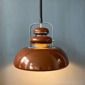 Anvia Mid Century Space Age Brown Hanging Lamp