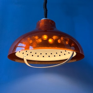 Mid Century UFO Plexiglass Space Age Hanging Lamp