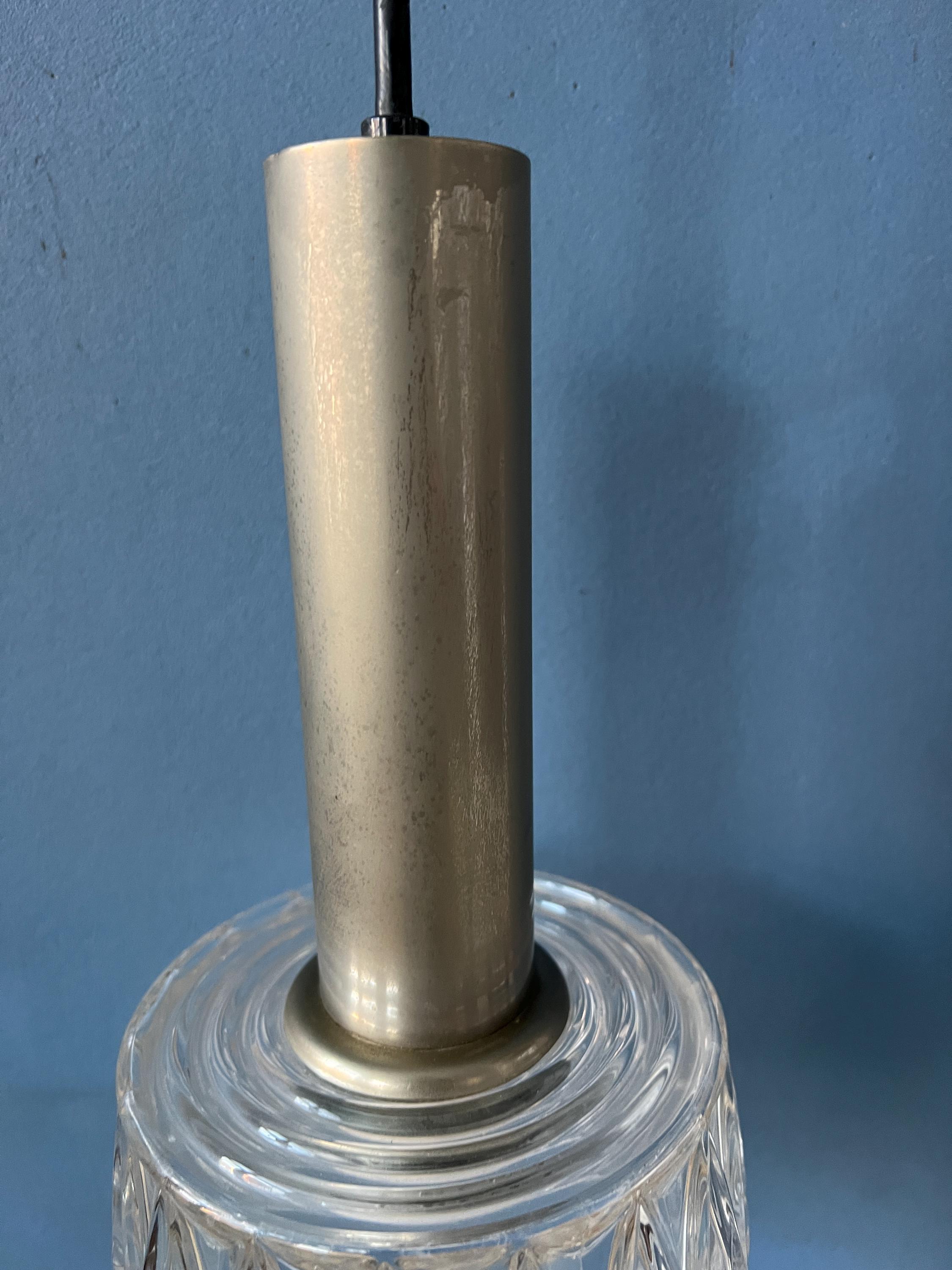 ミッドセンチュリークリスタルガラスペンダントランプ - Etsy 日本