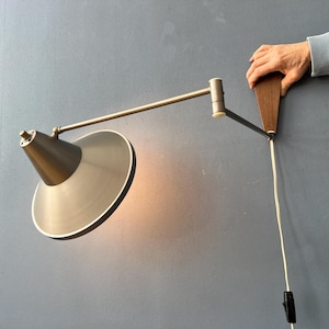 Vintage Flexible Philips Swing Arm Swivel Wall Lamp