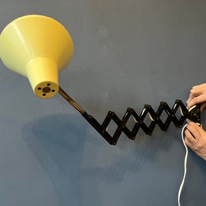 Vintage Scissor Wall Lamp / Mid Century Modern Lamp