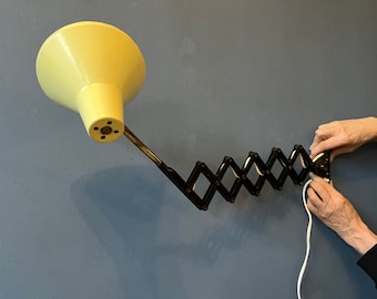 Vintage Scissor Wall Lamp / Mid Century Modern Lamp