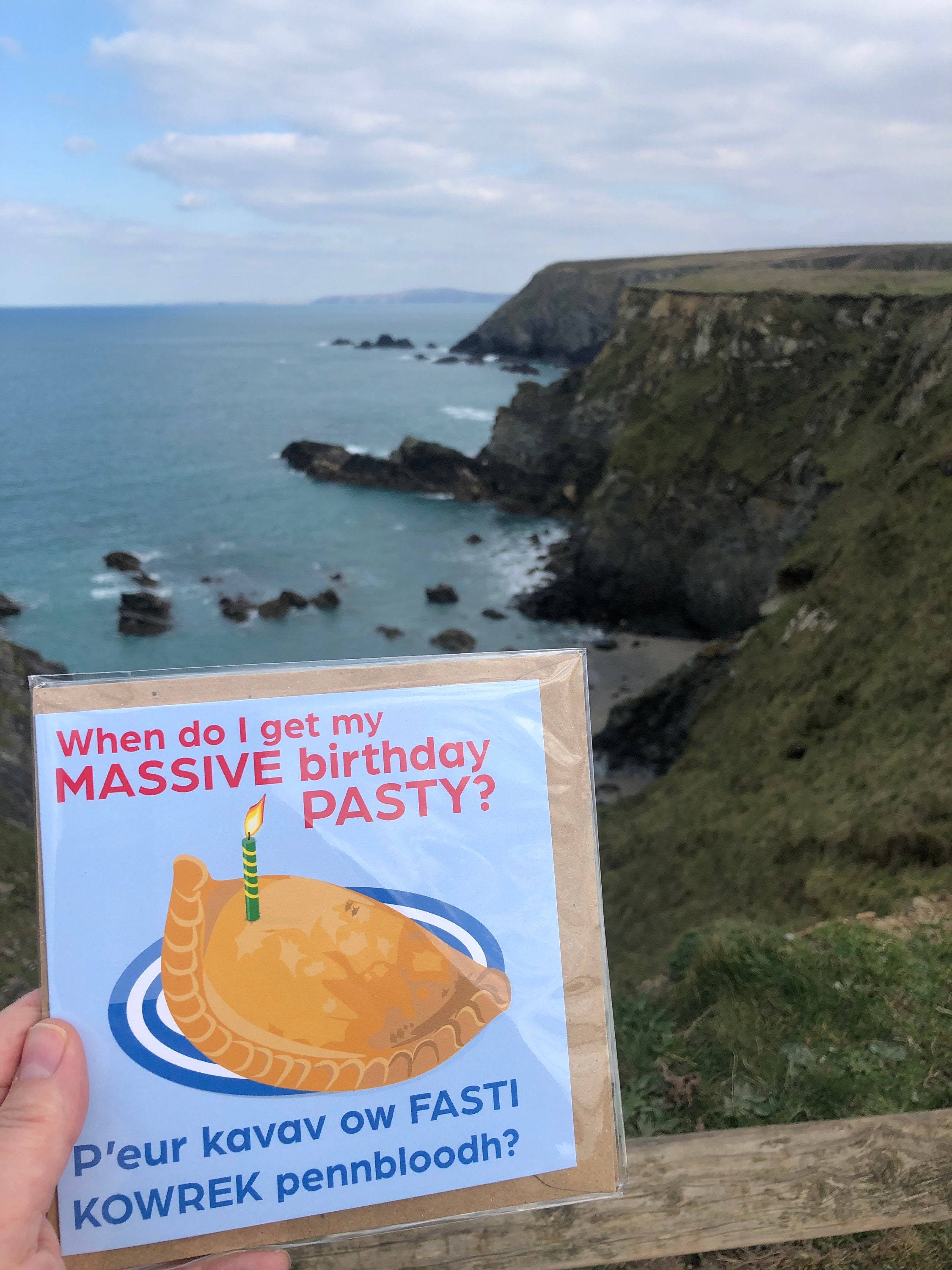 Cornish Birthday Card When do I get my MASSIVE birthday Etsy