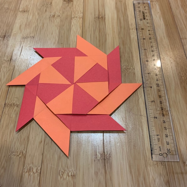 Origami transforming ninja star