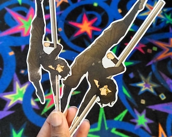 Pole Dancer Sticker: Anime-style AU Version 2 - Glossy or Matte