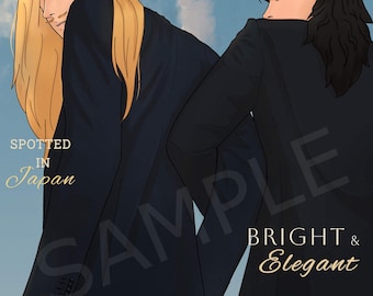 Magazine Cover Print Anime-style men || 8.5 x 11in. || Glossy finish fanart