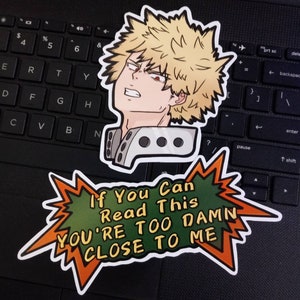 Bakugouu Vinyl Sticker Set || Glossy Water & Tear proof || Removable/Repositionable