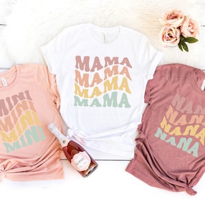 Mama Shirt, Nana Shirt, Mini Shirt, Gift For Mom, Mom Birthday Gift, Mothers Day Gift, Grandma Gift, New Mom Gift, Mama Mini Matching Shirt