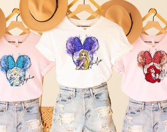 Gift for Custom Princess Shirt, Disney Princess Shirt,Disney Birthday Shirt,Gift for  Princess Kids Shirt,Gift Disney Girl Tee,Gift for Kids