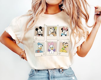 Vintage Disney Mickey Polaroid Shirt, Mickey and Friends Shirt, Disneyland Shirt, Disneyworld Shirt, Disney Family Shirts, Disney Trip Shirt