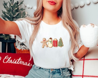 Gingerbread Cookies Shirt, Christmas Shirt, Christmas Womens Shirt, Santa Shirt, Christmas Gift, Christmas Matching T-Shirt, Family Shirt