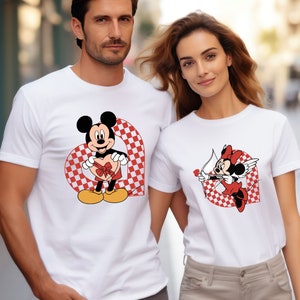 Mickey and Minnie In Love Shirt, Valentines Day Shirt, Disney Shirt, Disney Matching Couples Shirt, Disney Family Shirt, Matching Family Tee