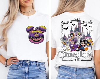 Disneyland California Halloween Shirt, Mickey and Friends Halloween Shirt, Spooky Season Shirt, Disneyland Vacation Tee, Disney Pumpkin Tee