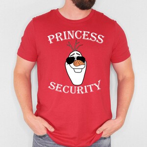 Maglietta di sicurezza della principessa Frozen, maglietta di sicurezza della principessa Olaf, regalo per la festa del papà, maglietta di Olaf, maglietta del papà per bambina immagine 7