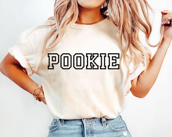 Pookie Crewneck Sweatshirt, Collegiate Preppy Nickname Shirt, Varsity Shirt, Cute Fall Girlfriend Sweater, Aesthetic Pet Name Couples Gift