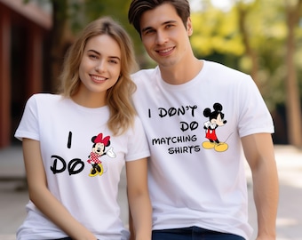 Disney shirt Mickey en Minnie, I Don't Do bijpassende shirts T-shirt, bijpassende shirt Disney paar, trui Disney familie, T-shirt Valentijnsdag