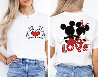 Mickey And Minnie Couple Shirt, Disney Valentine Day Shirt, Mouse Couples Shirt, Mickey Shirt, Minnie Shirt, Disney Matching Sweatshirt