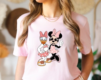 Disney Minnie and Daisy Besties Couple Shirt, Disney Best Friend Shirt, Disney Girls Trip Shirt, Theme Park Shirt, Minnie Mouse Shirt,Disney