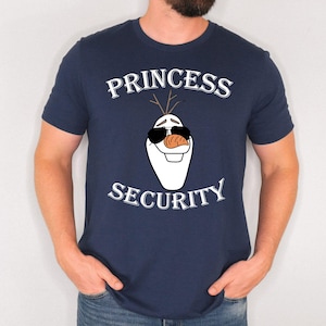 Maglietta di sicurezza della principessa Frozen, maglietta di sicurezza della principessa Olaf, regalo per la festa del papà, maglietta di Olaf, maglietta del papà per bambina immagine 3