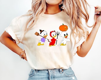 90s Halloween Shirt, Retro Halloween Ducks Shirt, Halloween Cartoon Sweatshirt, Spooky Season Shirt, Duck Sweater, Vintage Halloween Shirt
