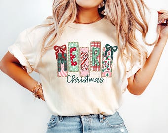 Merry Christmas Shirt, Merry Christmas Sweatshirt, Christmas T-Shirt, Christmas Family Shirt, Christmas Gift,70s Style Merry Christmas Shirt