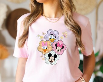 Camiseta Disney Primavera, Camiseta Disney Flor e Borboleta, Camiseta Disney Mickey e Amigos Primavera, Camiseta Viagem à Disneylândia, Camiseta Disney Flor