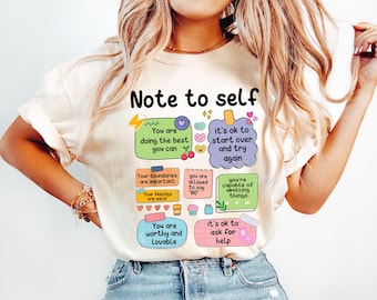 Shirt voor geestelijke gezondheid, inspirerende T-shirt voor dames, shirt voor geestelijke gezondheid, trendy shirt, shirt voor recreatieve therapie, geestelijke gezondheid voor vrouwen