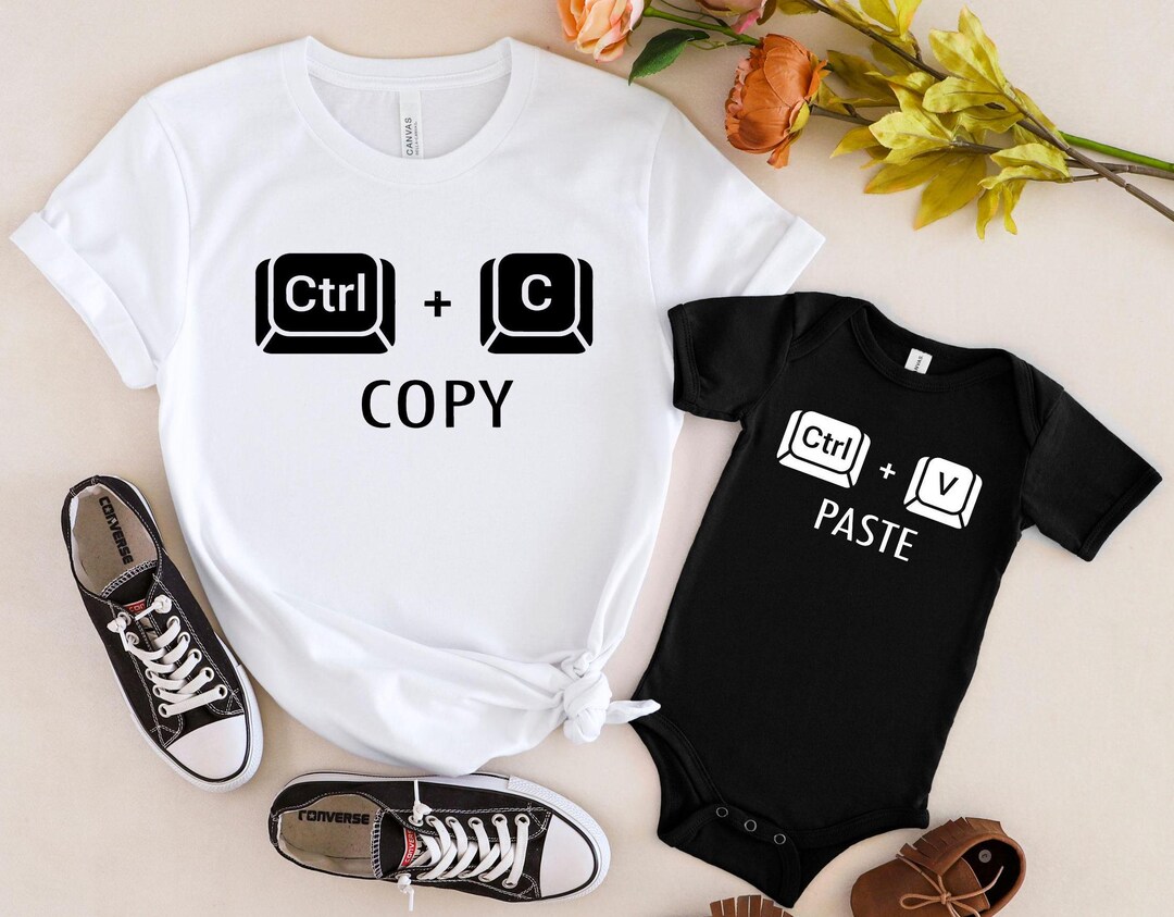 Copy Paste Shirt, Matching Family Shirts, Ctrl C Shirt, Ctrl V Shirt ...