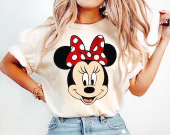 Minnie Mouse T Shirt, Disney Minnie Shirt, Minnie Checkered Shirt, Disney Gift Shirts, Disney Shirts Kids, Minnie Shirt, Retro Disney Mouse