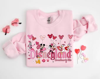Disneyland Hearts-tröja, Disneyland Alla hjärtans dag-tröja, Musse Pigg och vänner Alla hjärtans dag-tröja, Alla hjärtans dag-tröja, Present till fru