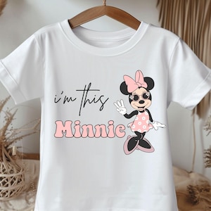 I’m This Minnie Birthday Shirt, Disney Birthday Party, 3rd Birthday Gift, Disneyland Birthday Trip, Birthday Princess, 3rd Birthday Shirt