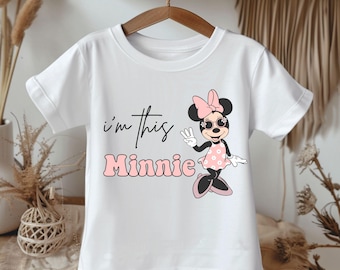 I’m This Minnie Birthday Shirt, Disney Birthday Party, 3rd Birthday Gift, Disneyland Birthday Trip, Birthday Princess, 3rd Birthday Shirt