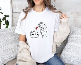 Organic Cotton, Feminist T-Shirt, Feminism Shirt, Nail Polish T-Shirt, Gift for Girl, Gift for Bestfriend, Trendy Shirt, Gifts for Her