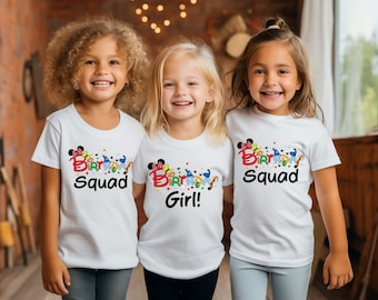 Minnie Birthday Shirt, Disney Birthday Girl Shirt, Disney Shirt, Matching Birthday Squad Shirts,Birthday Squad Shirt,Gift For Birthday Shirt