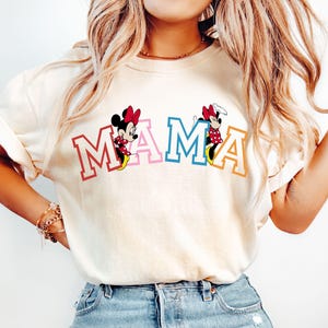 Disney Mama Shirt, Minnie Disney Mom Shirt, Minnie Mama Tee, Disney Mommy Birthday Shirt,Disney Family Trip Tee,First Mother&#39;s Day,Mama Gift