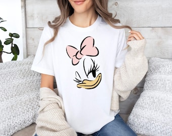 Shirt Daisy Duck Face, T-shirt Disney Daisy Duck, Shirt Daisy Duck meisjes, T-shirt Disney Family Vacation, T-shirt Cute Duck Face, Disney-gezinsreisje