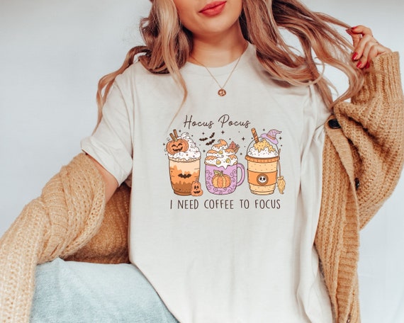 Halloween Coffee Geist TShirt, Spooky Season Shirt, Halloween Gifts, Halloween Coffee Shirt, Funny Halloween Costume, Cute Halloween Shirt,