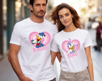 Disney Mouse Couple Shirt, Mouse Friends Valentines Day Shirt, Disney Trip, Valentines Day Gifts, Mouse Love Heart T-Shirt, Mouse Love Gift