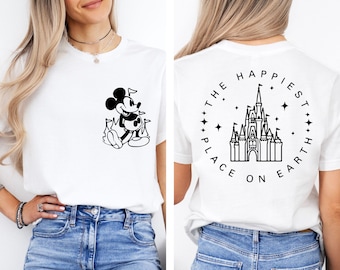 The Happiest Place One Earth Shirt, Magical Castle Shirt, Mickey Castle Shirt, Disney Vacation Shirt, Magical Kingdom Shirt