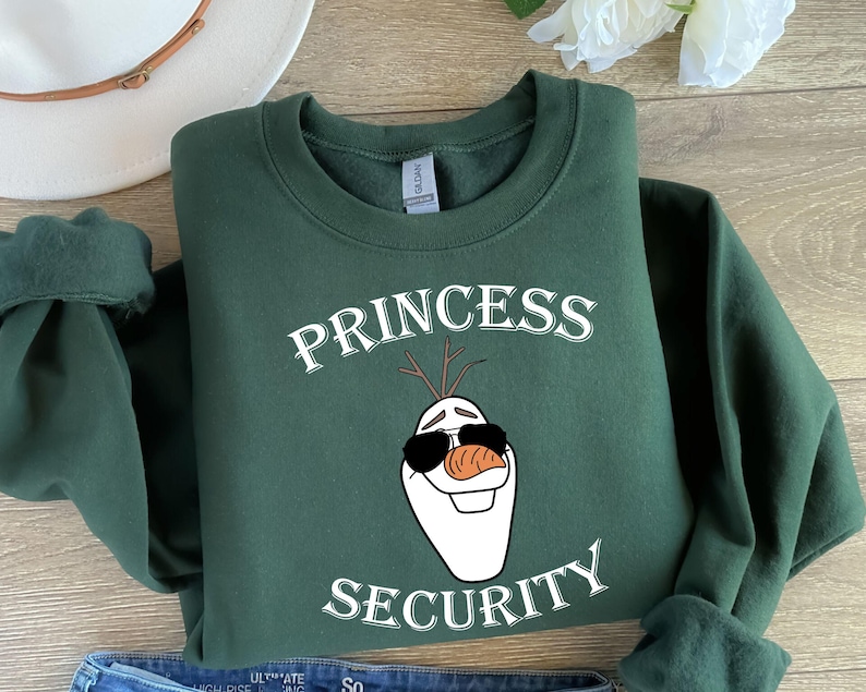 Maglietta di sicurezza della principessa Frozen, maglietta di sicurezza della principessa Olaf, regalo per la festa del papà, maglietta di Olaf, maglietta del papà per bambina immagine 8